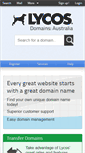 Mobile Screenshot of domains.lycos.com.au