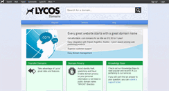 Desktop Screenshot of domains.lycos.com